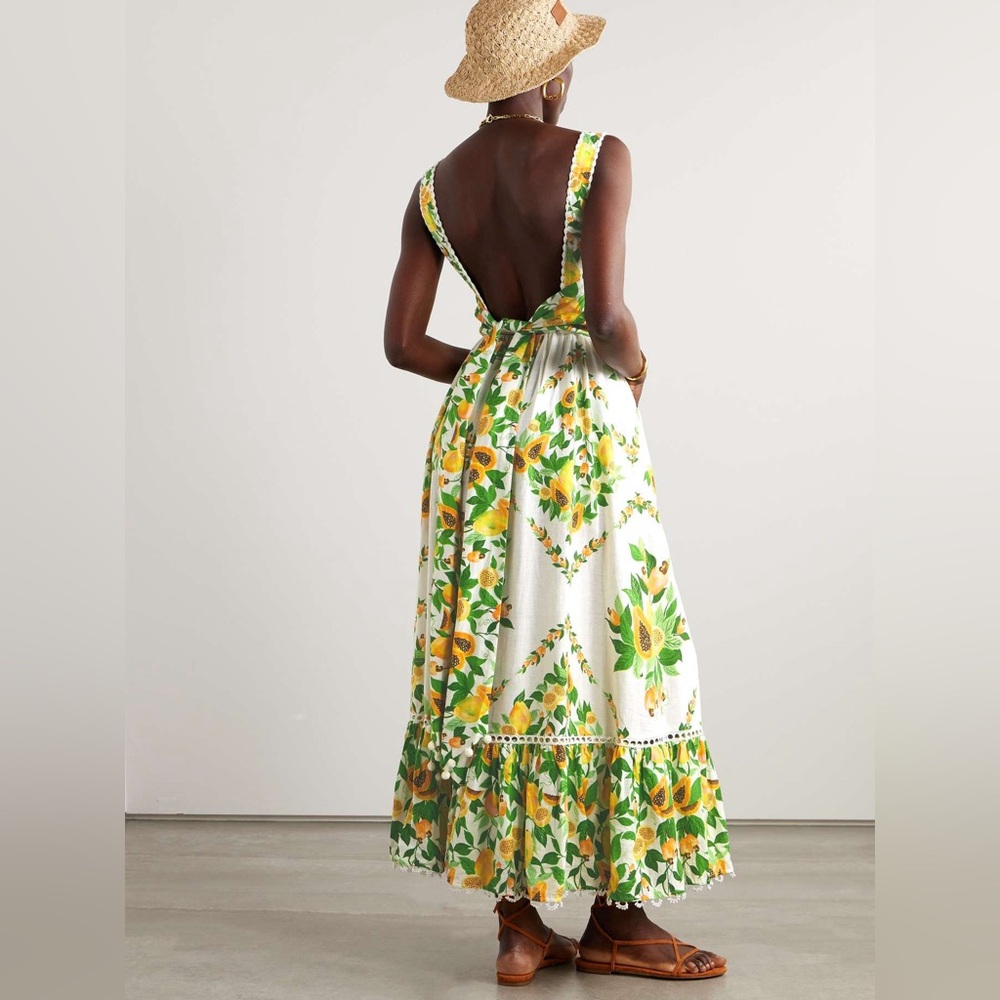NWT FARM RIO PAPAYA DRESS - Picture 3 of 10